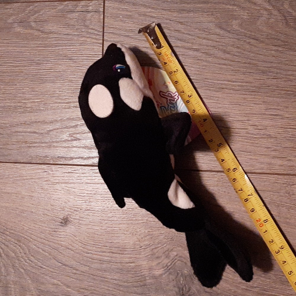 1998 Lisa frank max splash killer whale beanie baby - Picture 5 of 6